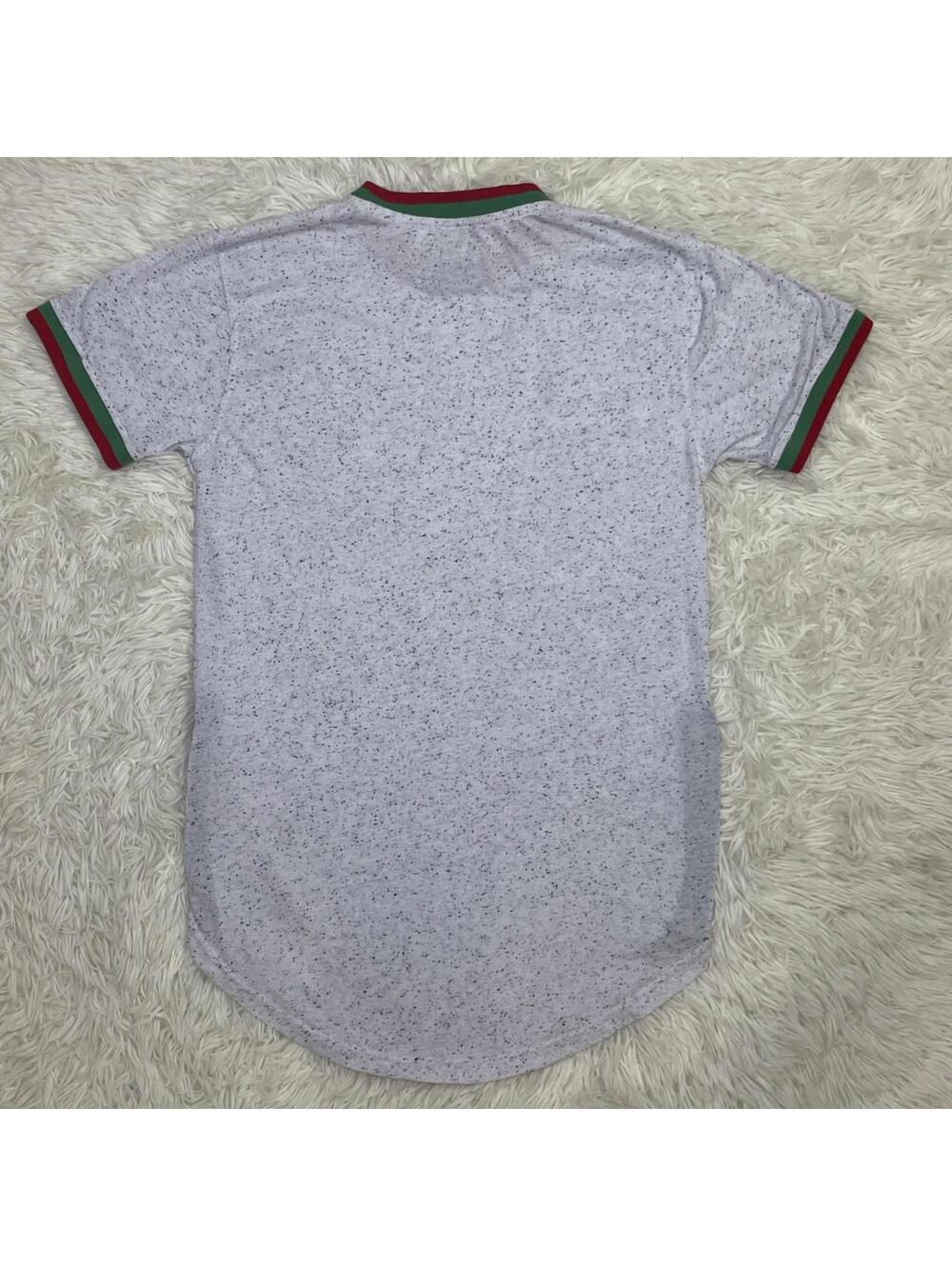 Bleeker & Mercer Premium Mens Fashion T-Shirt Size S Green/Red w/ 2 Zip Pockets - Picture 9 of 10